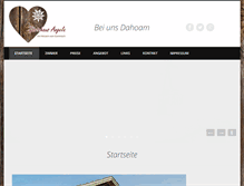 Tablet Screenshot of gaestehaus-angela.com